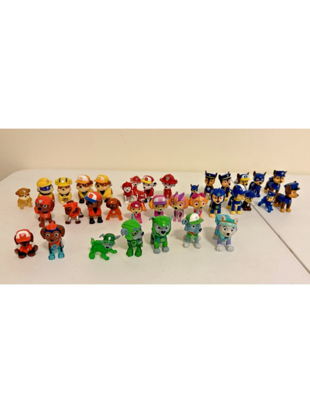 36 piece PAW PATROL figures Chase Rubble Skye Everest Rocky Marshall Zuma